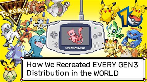 How We Recreated All Gen Pok Mon Distributions Youtube