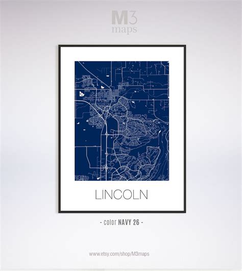 Lincoln California Lincoln CA Map Lincoln Map Lincoln - Etsy