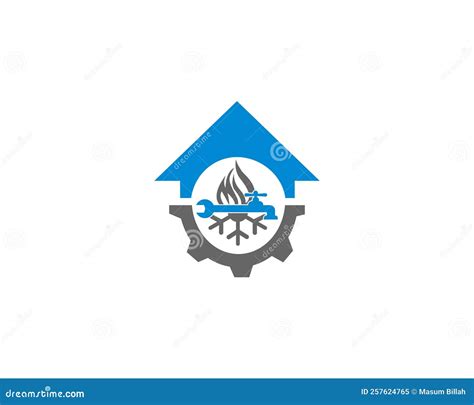 Plumbing And Home Renovation Services Emblems With Working Tools Logos