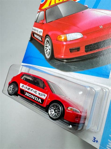 Hot Wheels Honda Civic EG EF Red Hobbies Toys Toys Games On Carousell