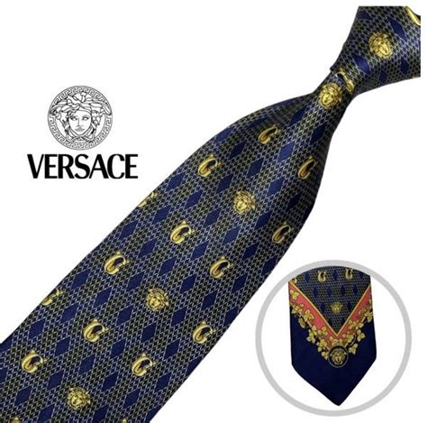 【目立った傷や汚れなし】gianni Versace ネクタイ メデューサ パターン柄 ヴェルサーチェ Used 中古 T247の落札情報詳細