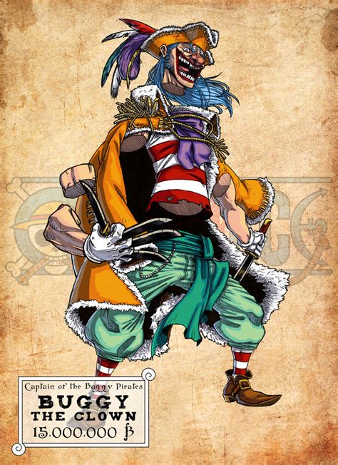 Wanted One Piece Buggy The Clown By Electrocereal On Deviantart