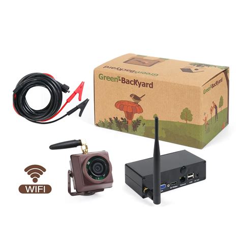 Caméra Nichoir HD sans fil avec Alimentation sur Batterie Green Backyard