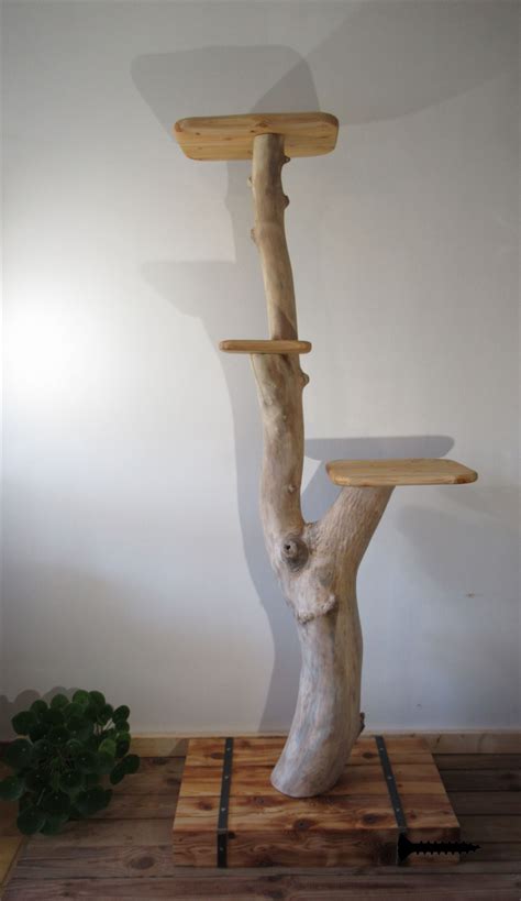 Arbre à chat en bois flotté XXL Cat room diy Diy cat tree Cat tree