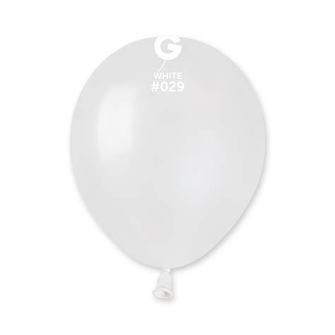 5 Gemar Latex Balloons Bag Of 100 Metallic Metallic White Bargain