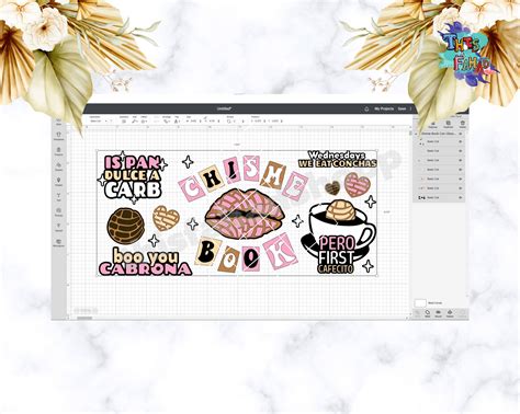 Chisme Book Can Glass Wrap Svg Cafecito Y Chisme Can Glass Etsy