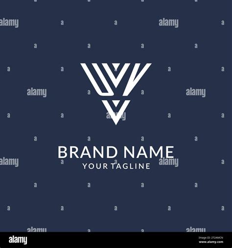 UV Triangle Monogram Logo Design Ideas Creative Initial Letter Logo