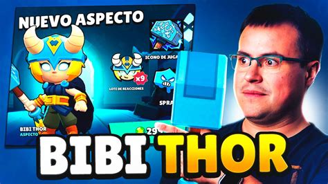 Compro La Skin Bibi Thor Con Martillo 🔨 Brawl Stars Youtube