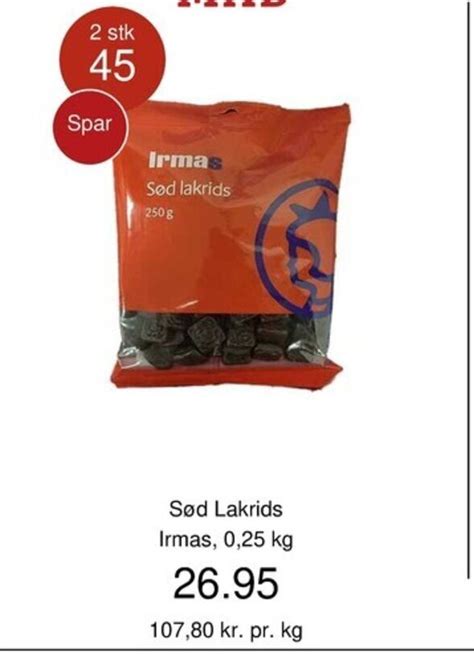 S D Lakrids Irmas Tilbud Hos Coop Dk Mad