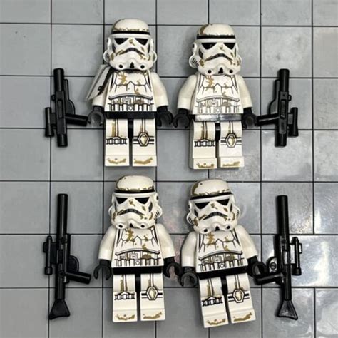 Lego Star Wars Sandtrooper Sergeant Minifigures Stormtrooper Lot Of 4