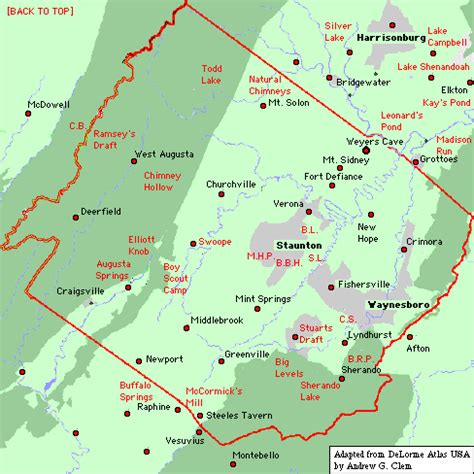 Augusta County Map