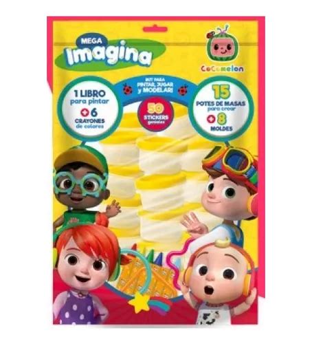 Cocomelon Set Masas Moldes Libro Crayones Stickers