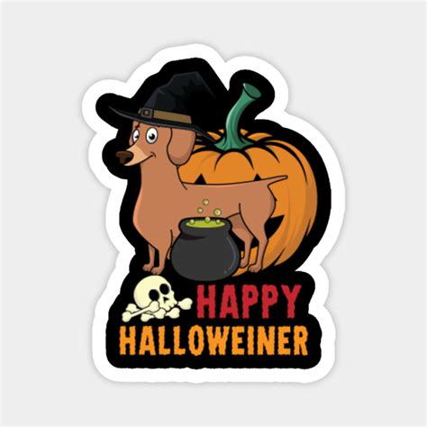 Halloween Weiner Dog Funny Dachshund - Halloween - Magnet | TeePublic