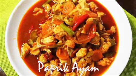 Paprik Ayam Resepi Ayam Masak Paprik Youtube