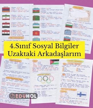 4 Sınıf Sosyal Bilgiler 7 Ünit Eduhol Etkinlik İndir Oyun Oyna