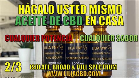 ACEITE DE CBD EN CASA Aislado Espectro Amplio Y Completo Cualquier