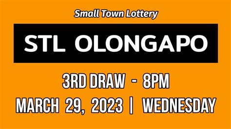 3RD DRAW STL OLONGAPO 8PM RESULT TODAY STL PARES March 29 2023