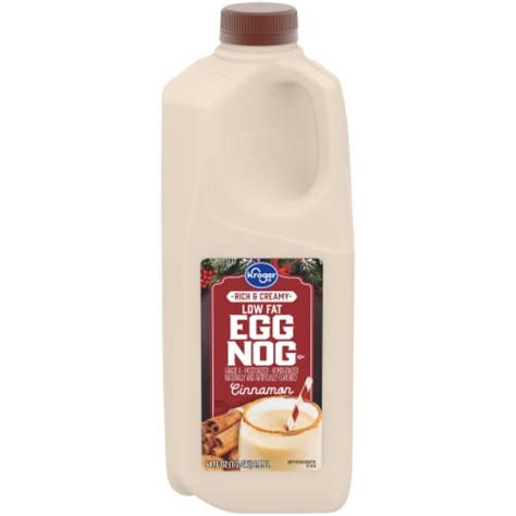 Kroger Cinnamon Low Fat Eggnog Half Gallon Gal Kroger