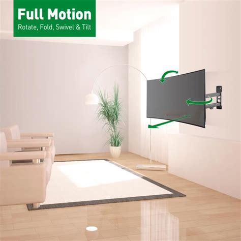 SUPPORT MURAL INCLINABLE ET ORIENTABLE BARKAN TVM34 POUR TV ET ECRAN PC