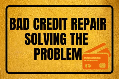 Solving the Problem of Bad Credit Repair | Creditmergency