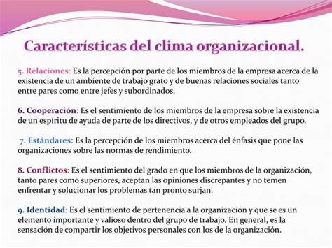 Definiciones De Clima Organizacional Sus Aspectos Condicionantes Y