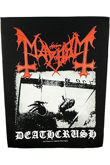 Official Mayhem “Deathcrush” back patch - Steamretro