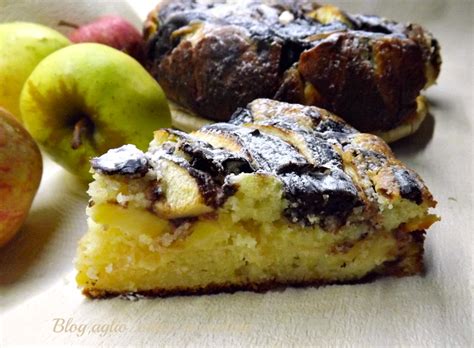 Torta Di Mele Con Crema Al Cioccolato