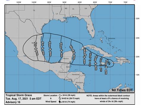 Tropical Storm Grace And Henri Path Updates As Storms Increase In