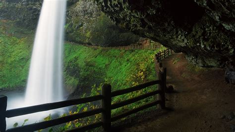 South Falls Of Silver Falls State Park Silverton Oregon Usa