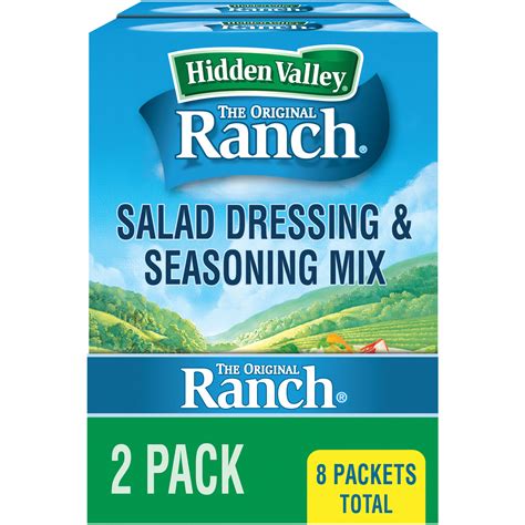 3 Pack Hidden Valley Original Ranch Salad Dressing And Seasoning Mix 1 Oz 8 Packets