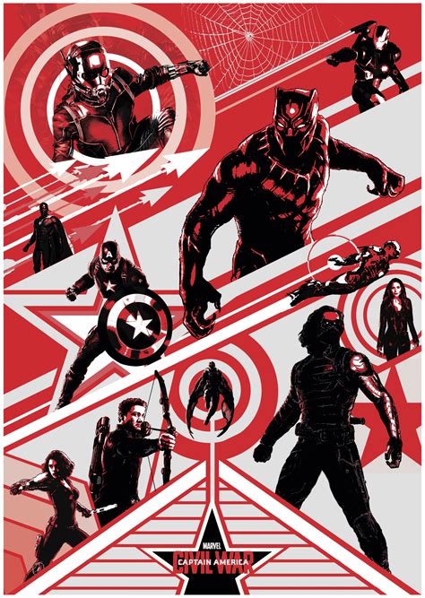 Captain America: Civil War Poster | Poster By Dylan Patel