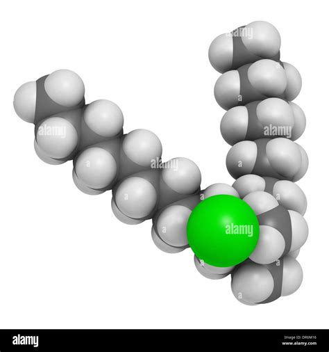 Didecyldimethylammonium chloride molecule hi-res stock photography and ...