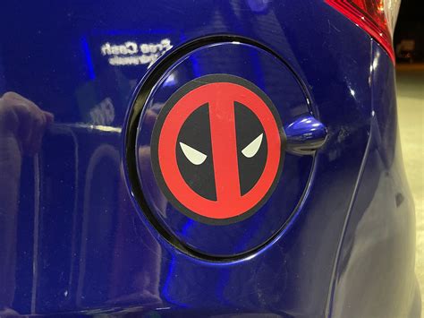 Deadpool Logo Decal Marvel Car Decal Vinyl Car Ps5 Etsy