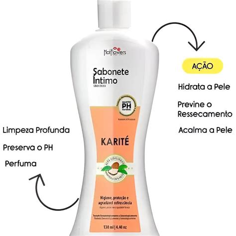 Sabonete Íntimo Manteiga de Karitê 130ml Hot Flowers Shopee Brasil