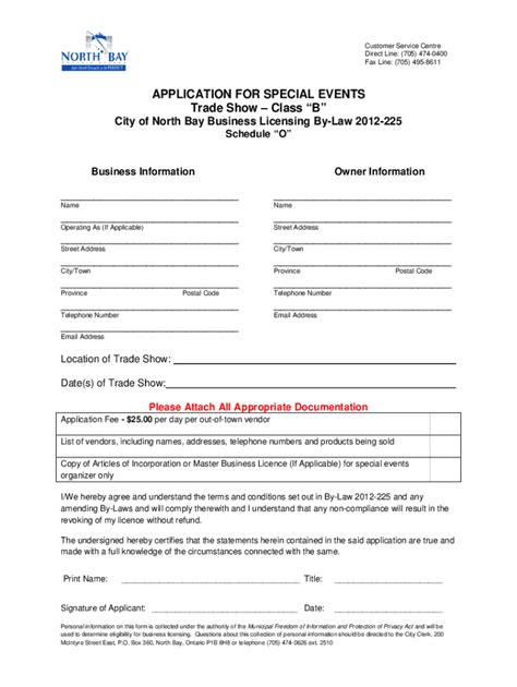 Fillable Online North Bay License Hawker And Pedlar Form Fax Email