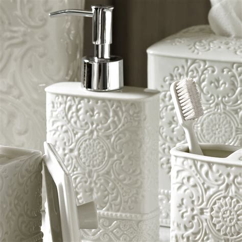 Kassatex Bedminster Damask Bath Accessories Soap Dispenser And Reviews