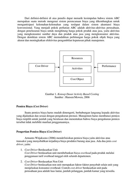 Solution Analisis Penerapan Metode Activity Based Costing Dalam