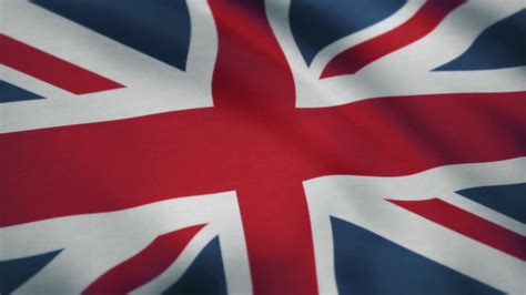 British Uk Flag National Textured Flag Of Stock Footage SBV-348577267 ...