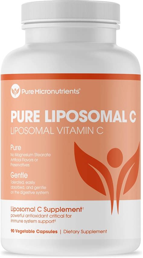 Buy Pure Liposomal Vitamin C 1400mg Supplement 90 Capsules High