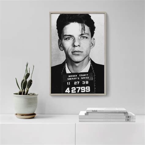 Frank Sinatra Mugshot Poster Etsy