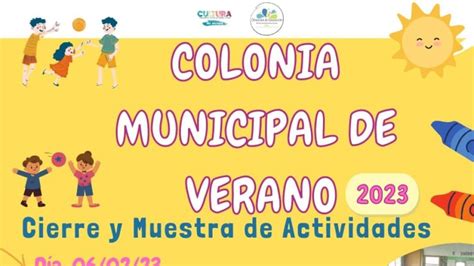 La Direcci N De Deportes Invita Al Cierre De Actividades De La Colonia