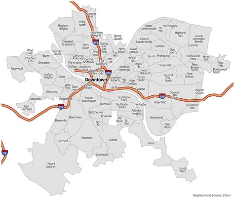 Pittsburgh Neighborhood Map - GIS Geography