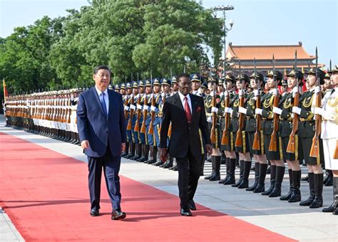 Chinese Equatorial Guinean Presidents Hold Talks Elevate Ties