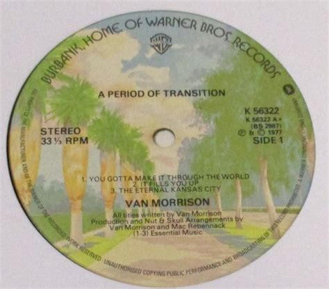 彡 英國盤 Van Morrison A Period Of Transition UK Original 77 Warner