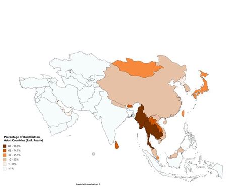 Buddhist Population Map