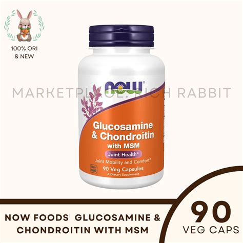 Jual Now Foods Glucosamine Chondroitin With MSM Suplemen Sendi 90 Veg