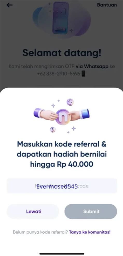 Cara Dapat Kode Referral Nano Vest Agar NBT Makin Nambah