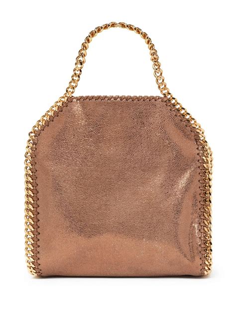 Stella Mccartney Falabella Mini Tote Bag Gold Farfetch