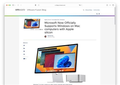 MicrosoftがApple Silicon MacでParallels Desktopを利用したWindows 11 on ARM仮想