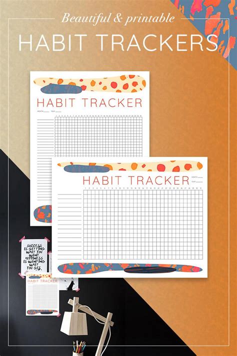 Autumn Theme Habit Tracker Etsy Habit Tracker Autumn Theme Habits